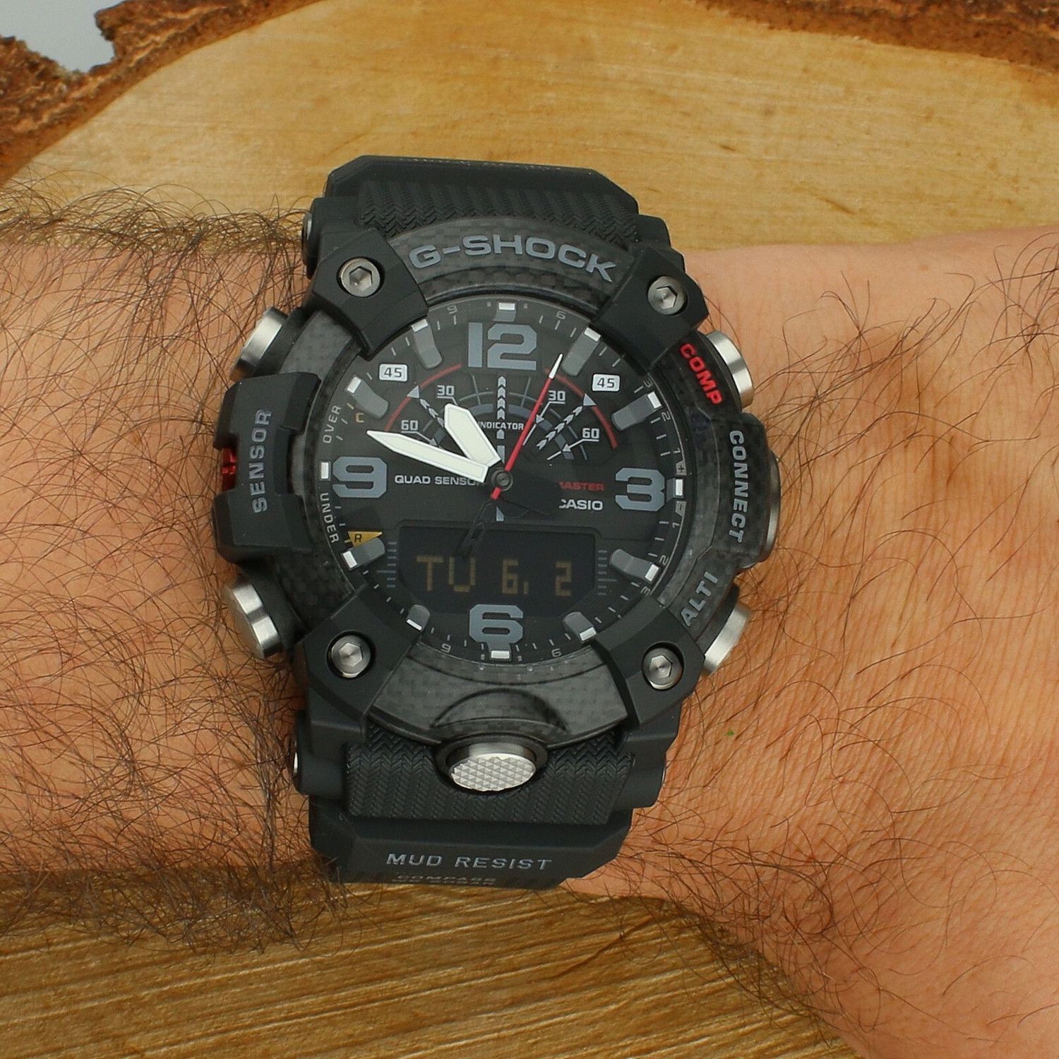Zegarek G-SHOCK Casio Mudmaster Carbon Core GG-B100X-1AER męski zegarek outdoorowy Bluetooth 200 m (2).jpg