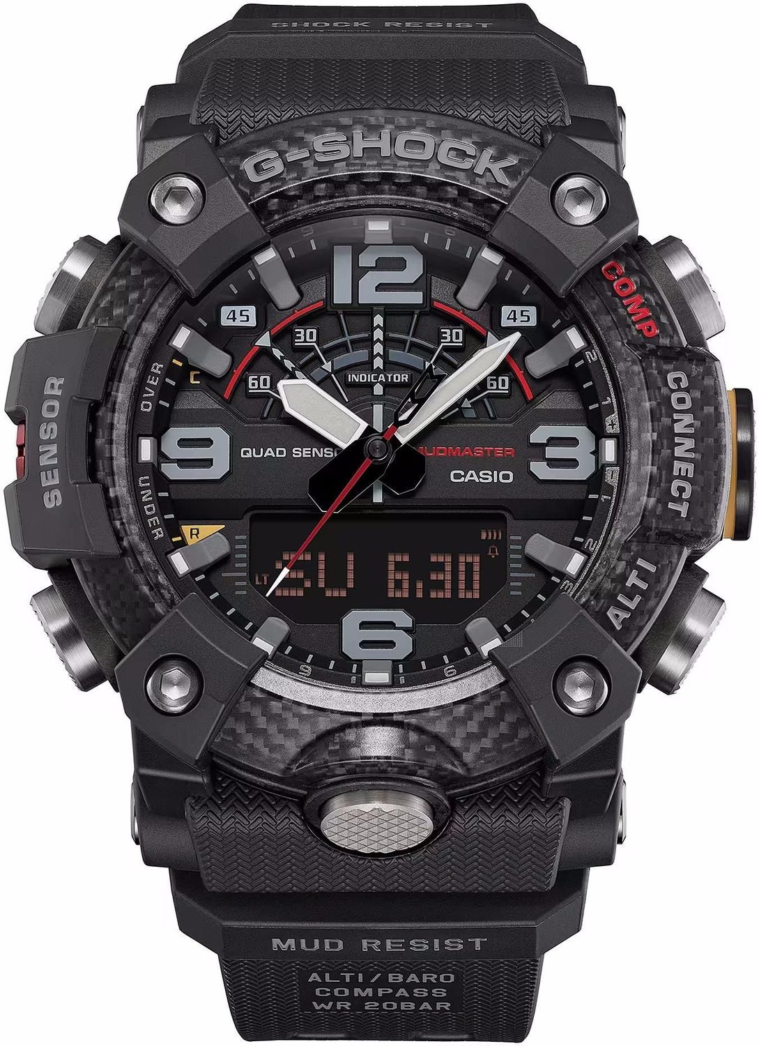 Zegarek G-SHOCK Casio Mudmaster Carbon Core GG-B100X-1AER męski zegarek outdoorowy Bluetooth 200 m (2).jpg