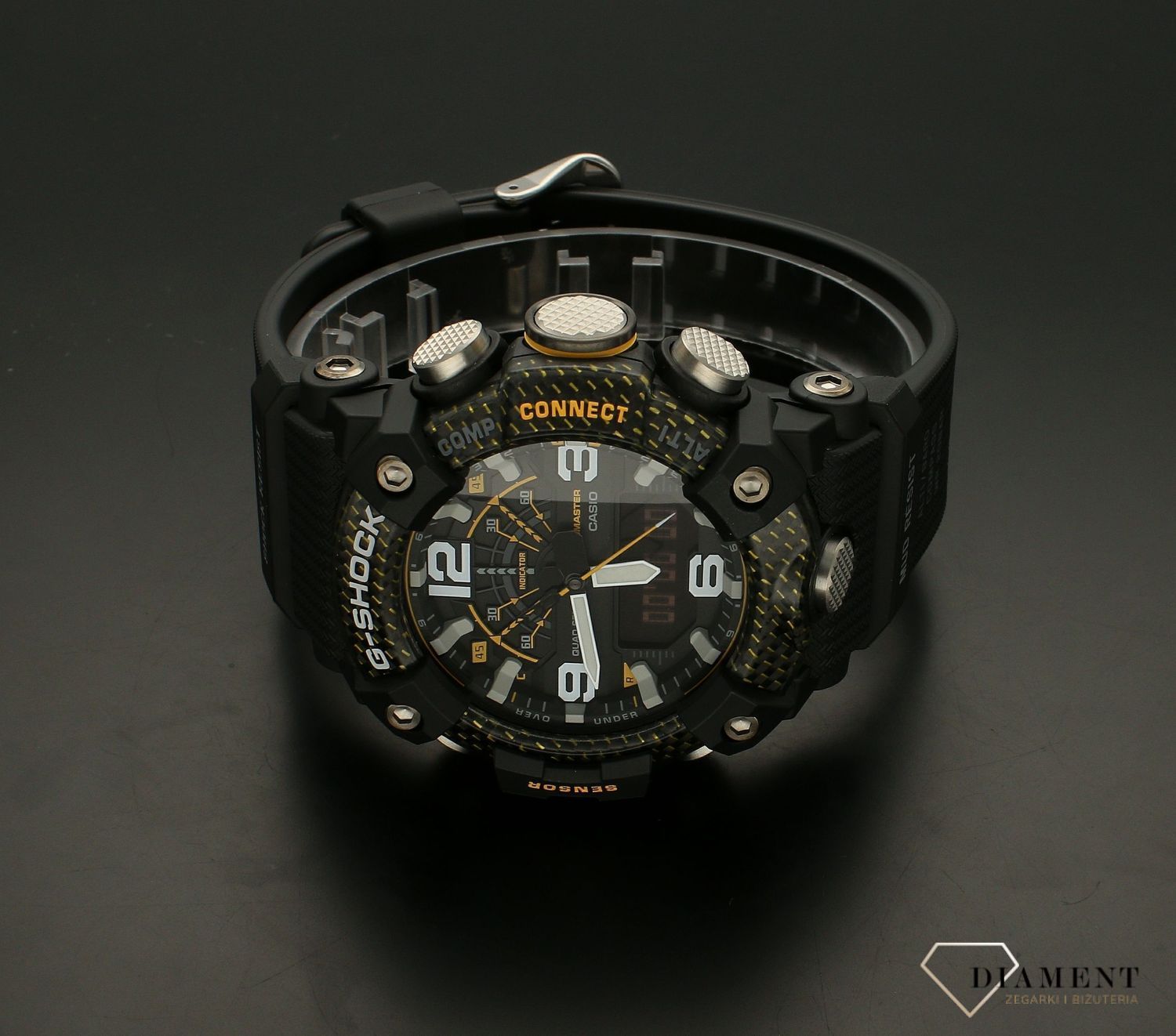 Zegarek CASIO G-Shock GG-B100Y-1AER Mudmaster Carbon Core. Zegarek sportowy, wstrząsoodporny z kompasem na czarnym pasku z wysokościomierzem i termometrem. Idealny prezent dla mężczyzny. Zegarek G-shock do nurkowania..jpg