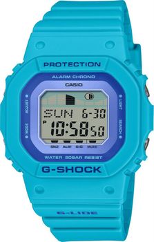 G-SHOCK GLX-S5610-2ER G-LIDE – niezawodny zegarek sportowy z mechanizmem kwarcowym, wodoszczelnością 20 bar, funkcją GPS, pomiarem faz Księżyca i alarmami. Idealny do aktywności wodnych.1.jpg