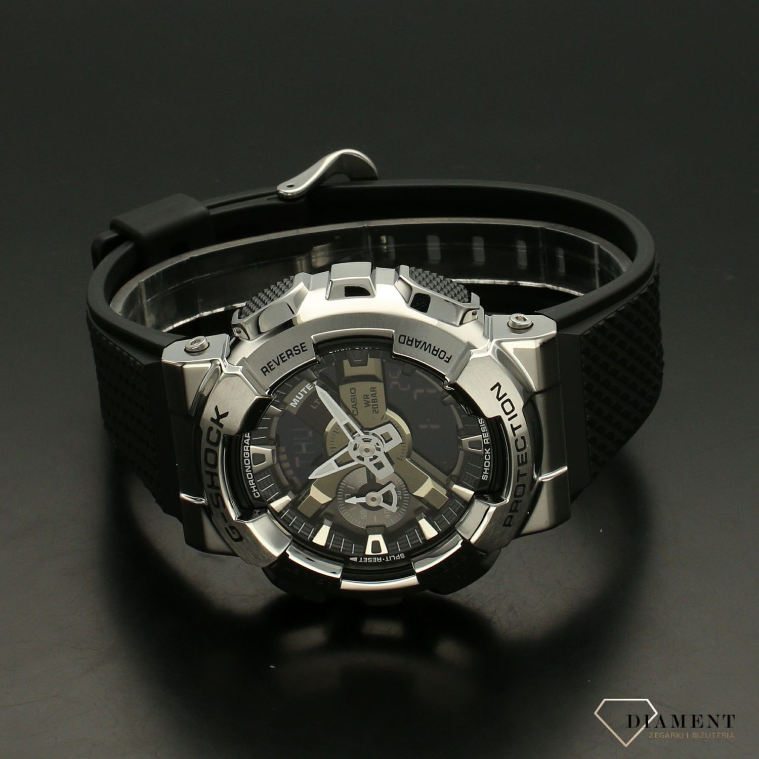 Zegarek męski Casio G-shock GM-110-1AER srebrny.jpg
