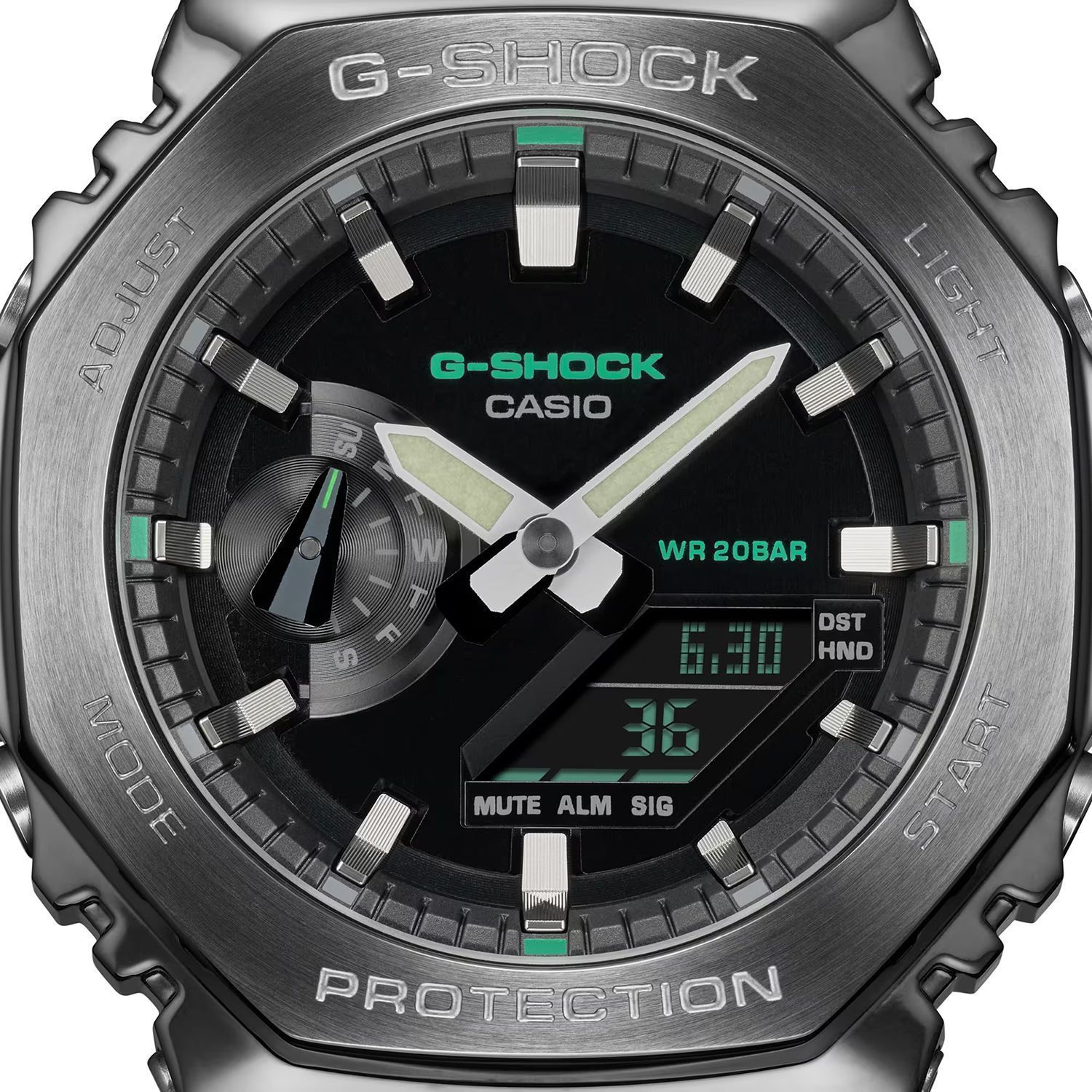Zegarek Casio G-ShockUtility Metal GM-2100CB-3AER.  Wytrzymały zegarek męski. Zegarek G-shock na prezent. Zegarek do nurkowania. Zegarek dla mężczyzny na parcianym pasku..jpg
