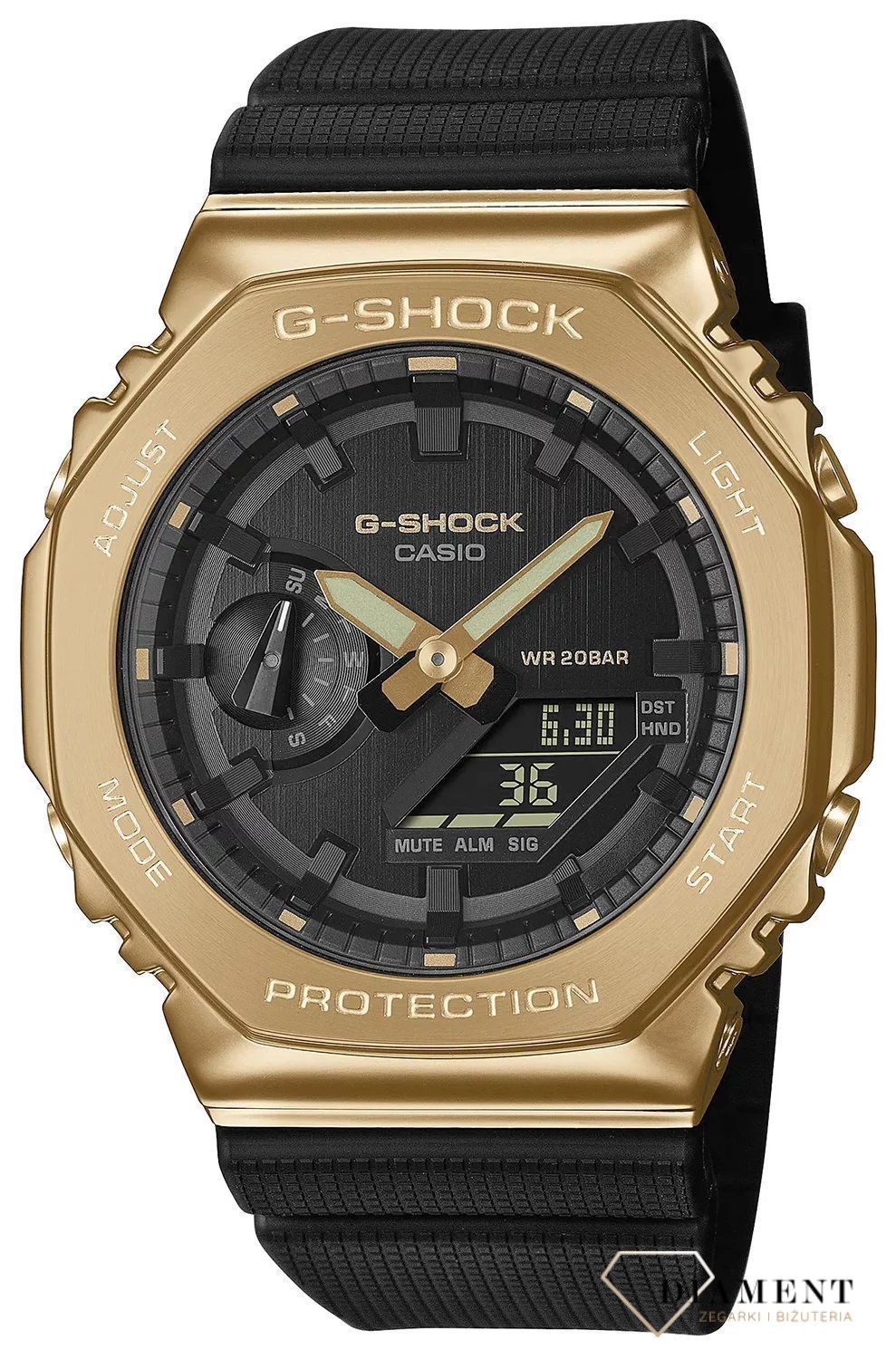 1 Zegarek męski Casio G-SHOCK GM-2100G-1A9ER złoty.Darmowa wysyłka! Grawer za 0zł! Zapraszamy do autoryzowanego sprzedawcy www.zegarki-diament.pl ! Zegarek na prezent. Zegarek na prezent..jpg