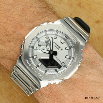 Zegarek Casio G-SHOCK GM-2100YM-8AER – kultowy CasiOak z metaliczną kopertą 1.jpg