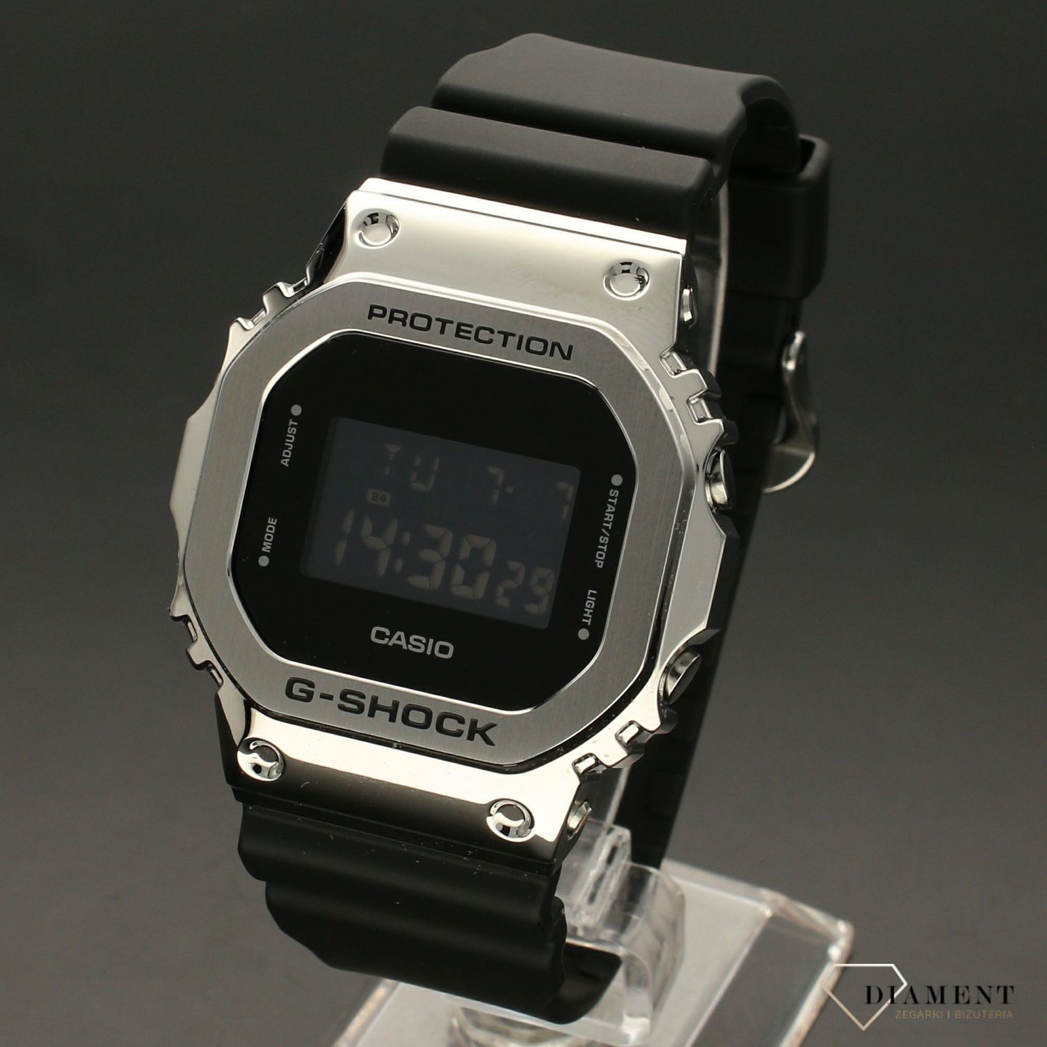 Zegarek męski CASIO G-Shock prostokąt GM-5600-1ER.1.jpg
