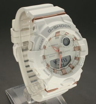 Zegarek G-Shock damski S-Series Step Tracker GMA-B800-7AER. Casio g shock damski. Zegarek idealny na prezent dla kobiety, mamy, przyjaciółki. Biały zegarek G-shock.  (3).jpg