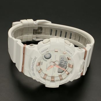 Zegarek G-Shock damski S-Series Step Tracker GMA-B800-7AER. Casio g shock damski. Zegarek idealny na prezent dla kobiety, mamy, przyjaciółki. Biały zegarek G-shock.  (5).jpg