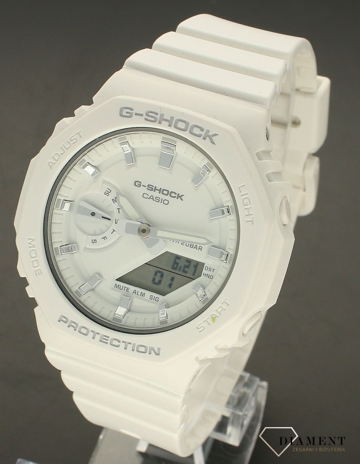 Zegarek damski G-SHOCK Casio GMA-S2100-7AER. Zegarek damski sportowy. Zegarek damski G-Shock. Damski zegarek do nurkowania. Zegarek sportowy damski Casio. Zegarek idealny na prezent dla kobiety (2).webp