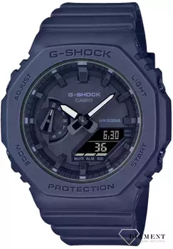 Zegarek damski Casio G-Shock GMA-S2100BA-2A1ER granatowy. Zegarek damski Casio. Zegarek damski G-shock. Zegarek idealny na prezent dla kobiety. Zegarek wodoszczelny i wstrząsoodporny. Zegarek sportowy dla kobiety. Zegarek na lato.webp