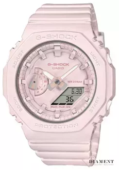 Zegarek damski Casio G-Shock GMA-S2100BA-4AER pudrowy róż. Zegarek damski Casio. Zegarek damski G-shock. Zegarek idealny na prezent dla kobiety. Zegarek wodoszczelny i wstrząsoodporny. Zegarek sportowy dla kobiety. Zegarek na lato.webp