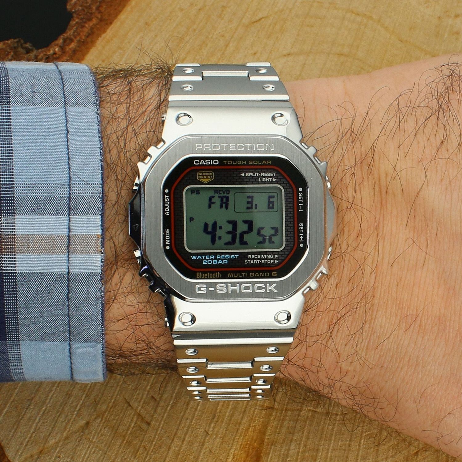 Zegarek męski Casio G-SHOCK GMW-B5000D-1CER Solar Bluetooth Waveceptor stalowy (3).jpg
