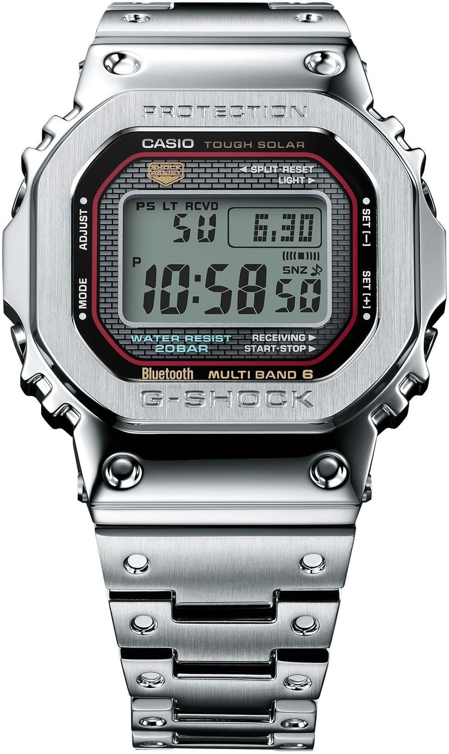Zegarek męski Casio G-SHOCK GMW-B5000D-1CER Solar Bluetooth Waveceptor stalowy (3).jpg