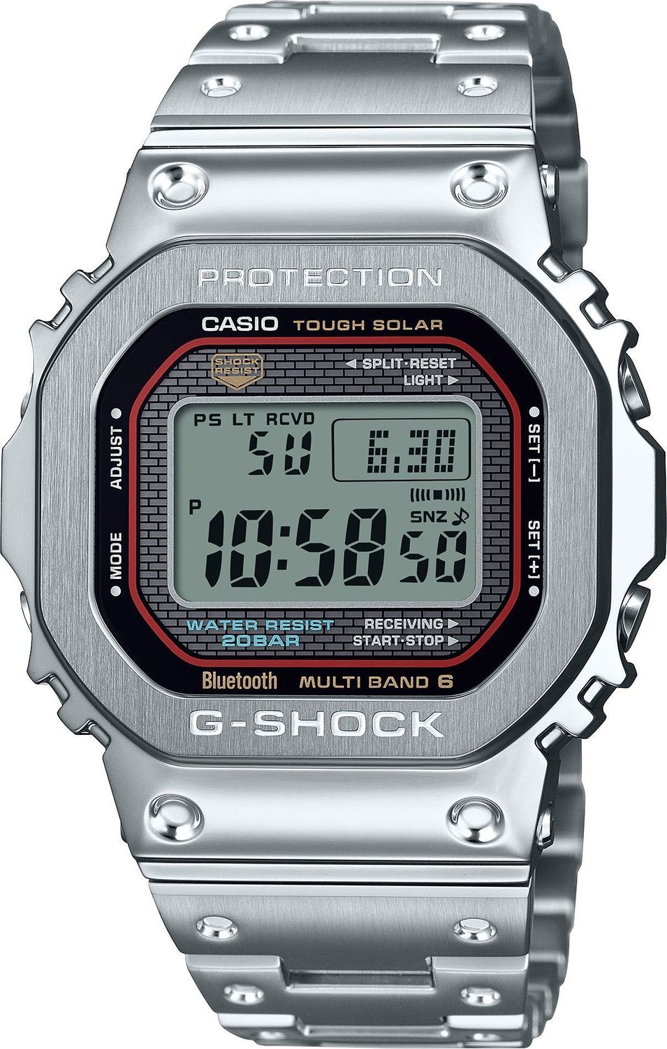 Zegarek męski Casio G-SHOCK GMW-B5000D-1CER Solar Bluetooth Waveceptor stalowy (3).jpg