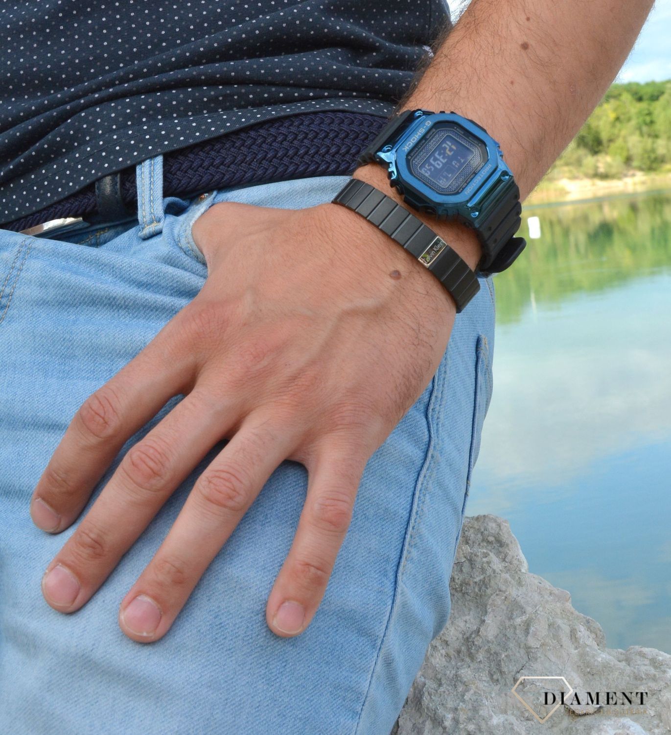 Zegarek męski G-SHOCK Full Metal Case Specjal ' Niebieski negatyw '.1.jpg
