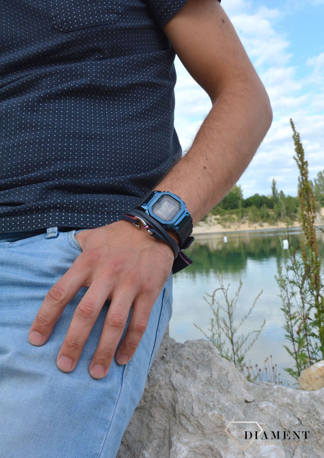 Zegarek męski G-SHOCK Full Metal Case Specjal ' Niebieski negatyw '.1.jpg