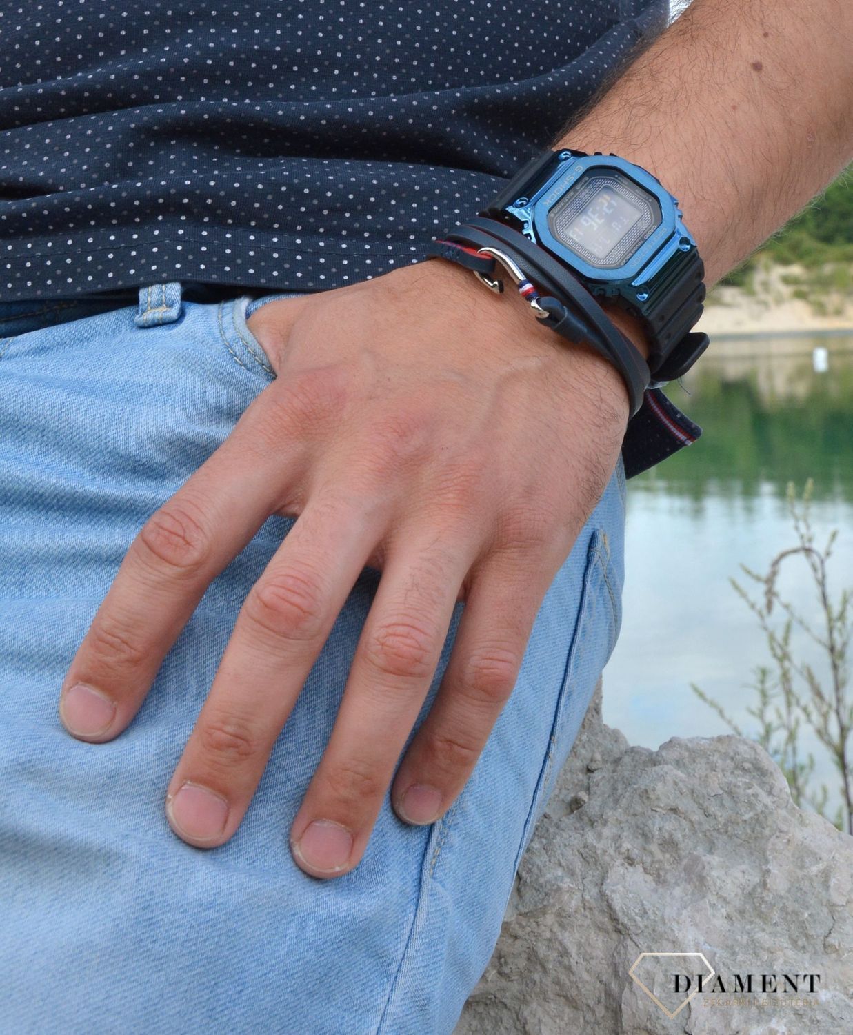 Zegarek męski G-SHOCK Full Metal Case Specjal ' Niebieski negatyw '.1.jpg