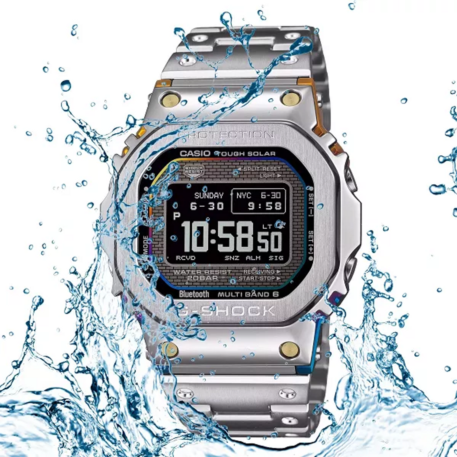 Zegarek G-SHOCK Casio GMW-BZ5000RC-1ER Rainbow-hued Full Metal męski zegarek solarny Bluetooth (1).jpg
