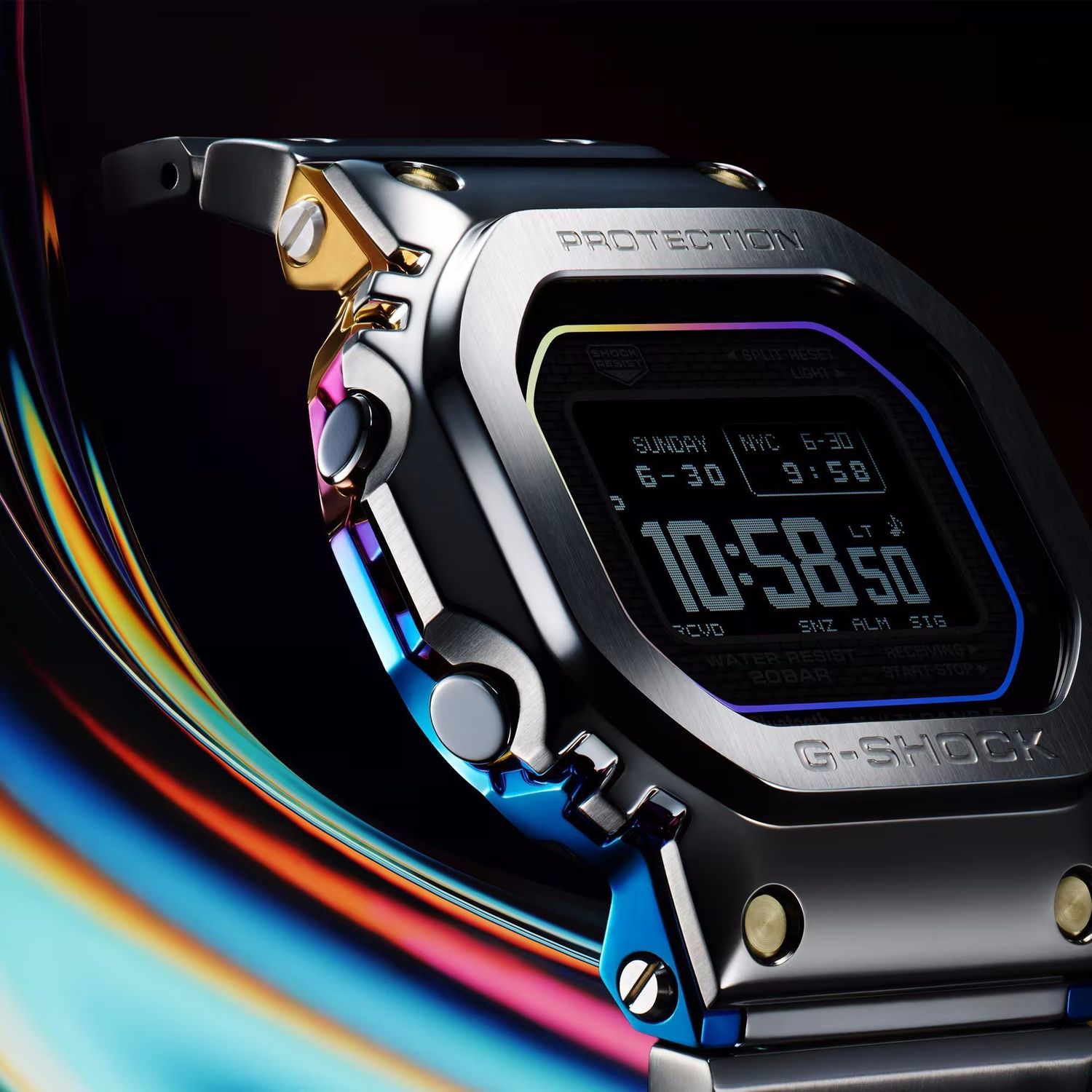 Zegarek G-SHOCK Casio GMW-BZ5000RC-1ER Rainbow-hued Full Metal męski zegarek solarny Bluetooth (1).jpg