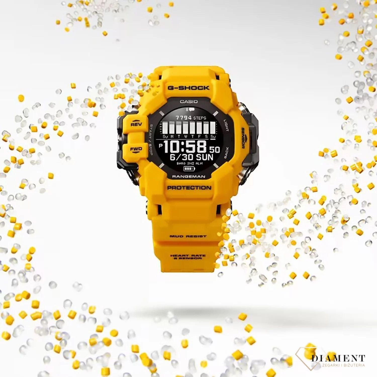 Zegarek męski G-SHOCK Casio MASTER OF G - LAND RANGEMAN SOLAR GPS 6 SENSORS GPR-H1000-9ER. Zegarek sportowy G-Shock. Zegarek sportowy wstrząsoodporny Casio Gshock. Zegarek męski solarny..jpg