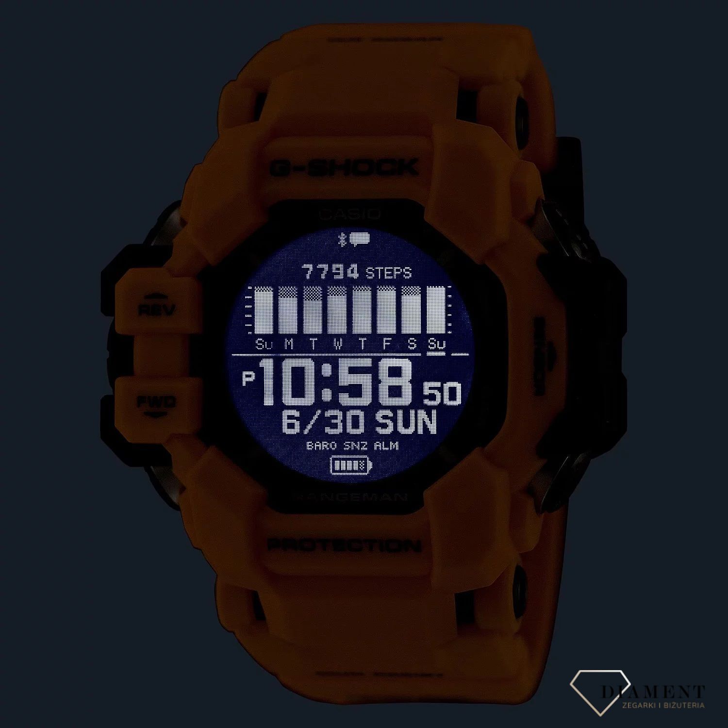 Zegarek męski G-SHOCK Casio MASTER OF G - LAND RANGEMAN SOLAR GPS 6 SENSORS GPR-H1000-9ER. Zegarek sportowy G-Shock. Zegarek sportowy wstrząsoodporny Casio Gshock. Zegarek męski solarny..jpg