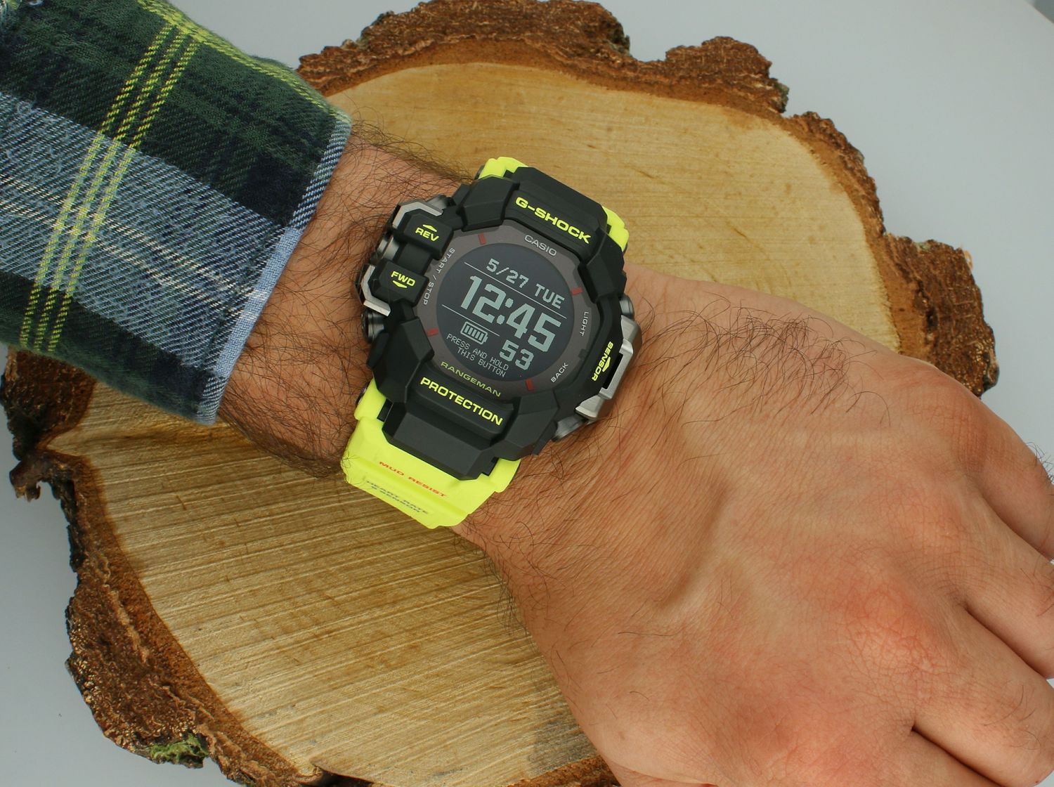 Zegarek męski G-SHOCK Casio Master Of G - Land Rangeman Solar Żółty, Bluetooth, wodoodporny 200 m (2).jpg