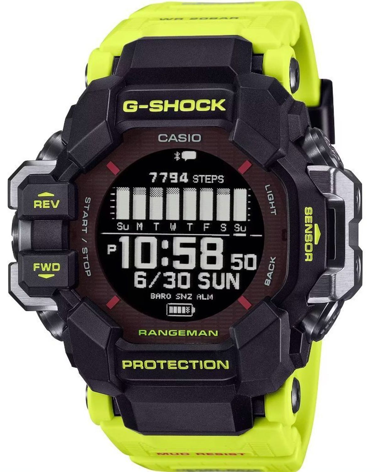 Zegarek męski G-SHOCK Casio Master Of G - Land Rangeman Solar Żółty, Bluetooth, wodoodporny 200 m (2).jpg