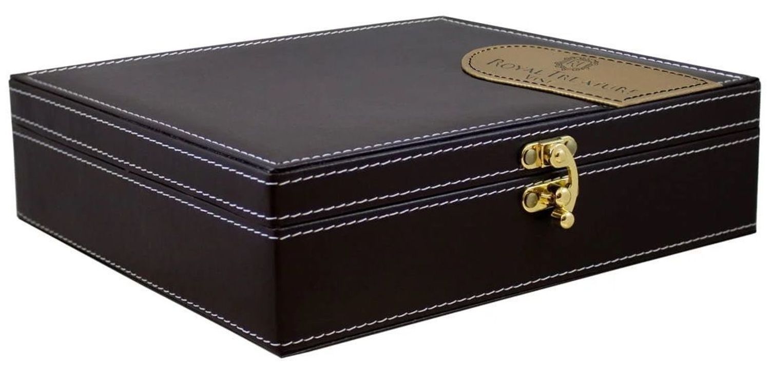 Zestaw akcesoriów do wina w pudełku 5 elementów GS029. Zestaw upominkowy do wina. Zestaw do wina na prezent. Elegancki zestaw do wina. Skórzany zestaw upominkowy do wina.  (1).jpg