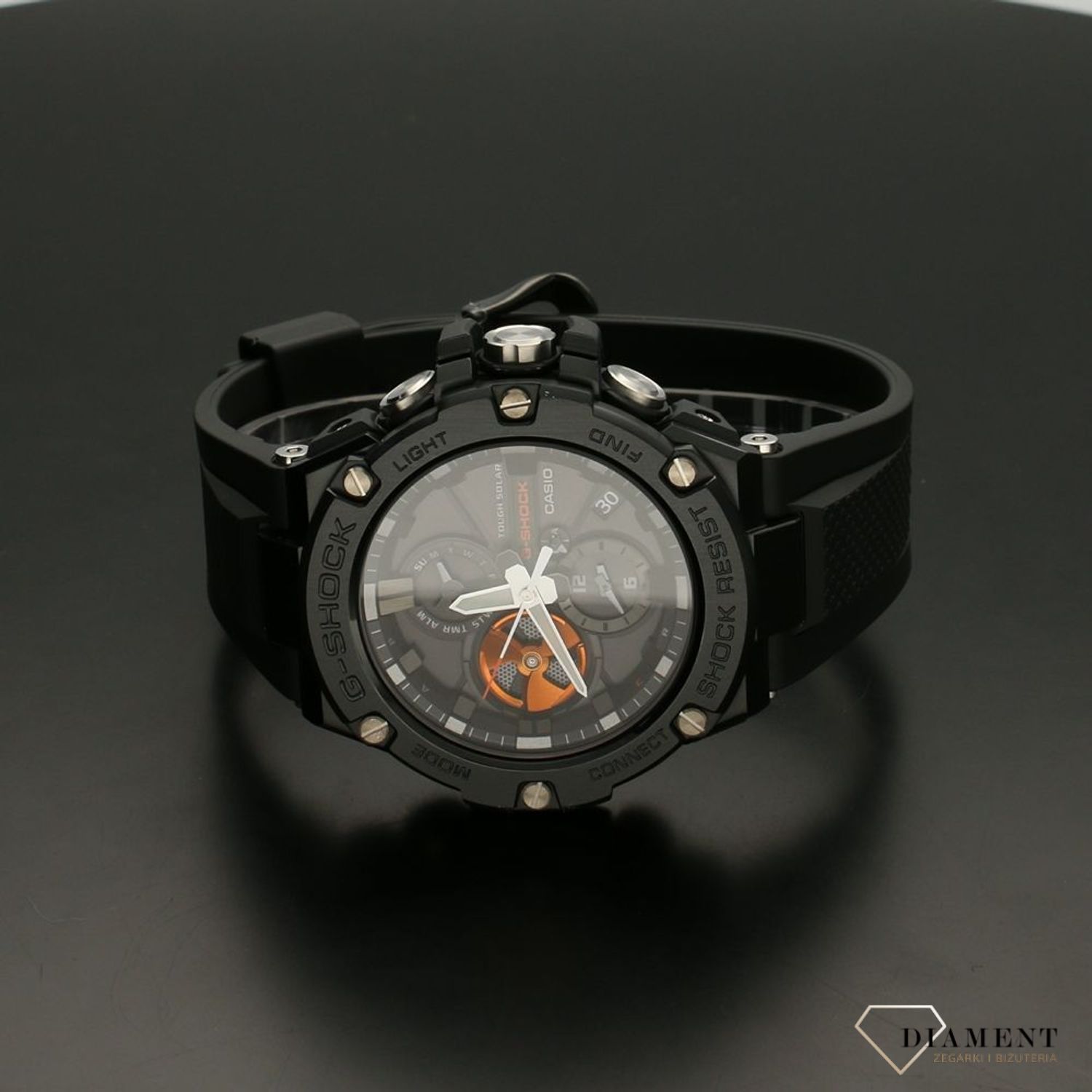 Zegarek męski wstrząsoodporny CASIO G-Shock GST-B100B-1A4ER G-STEEL Bluetooth Sync.jpg