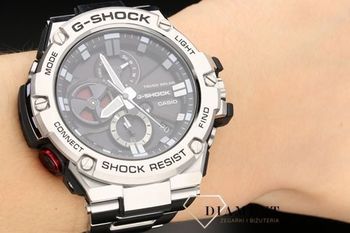 Męski wstrząsoodporny zegarek Casio G-Shock Bluetooth Triple Connection Solar GST-B100D-1AER  (3).jpg