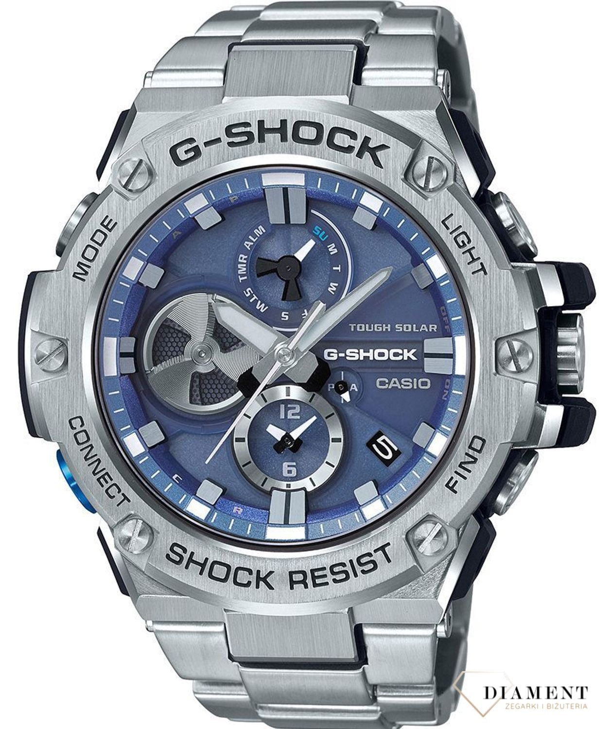 Zegarek męski wstrząsoodporny CASIO GShock GSTEEL GSTB100D2AER