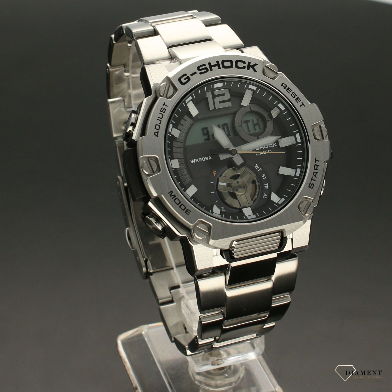 Zegarek męski Casio G-shock GST-B300SD-1AER G-STEEL Tough Solar - www