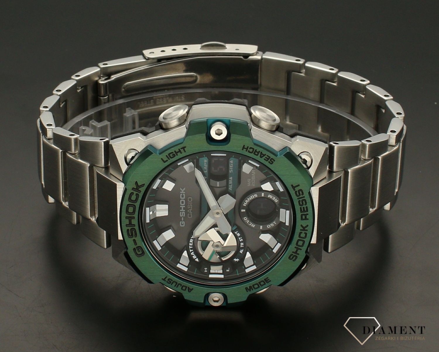Zegarek G-SHOCK Casio G-STEEL TOUGH SOLAR - męski GST-B400CD-1A3ER ⌚ marki Casio G-shock z wbudowanymi funkcjami. Jest to idealny pomysł na prezent.➤ Bluetooth ➤Zapraszamy do najlepszego sklepu z zegarkami www (1).webp