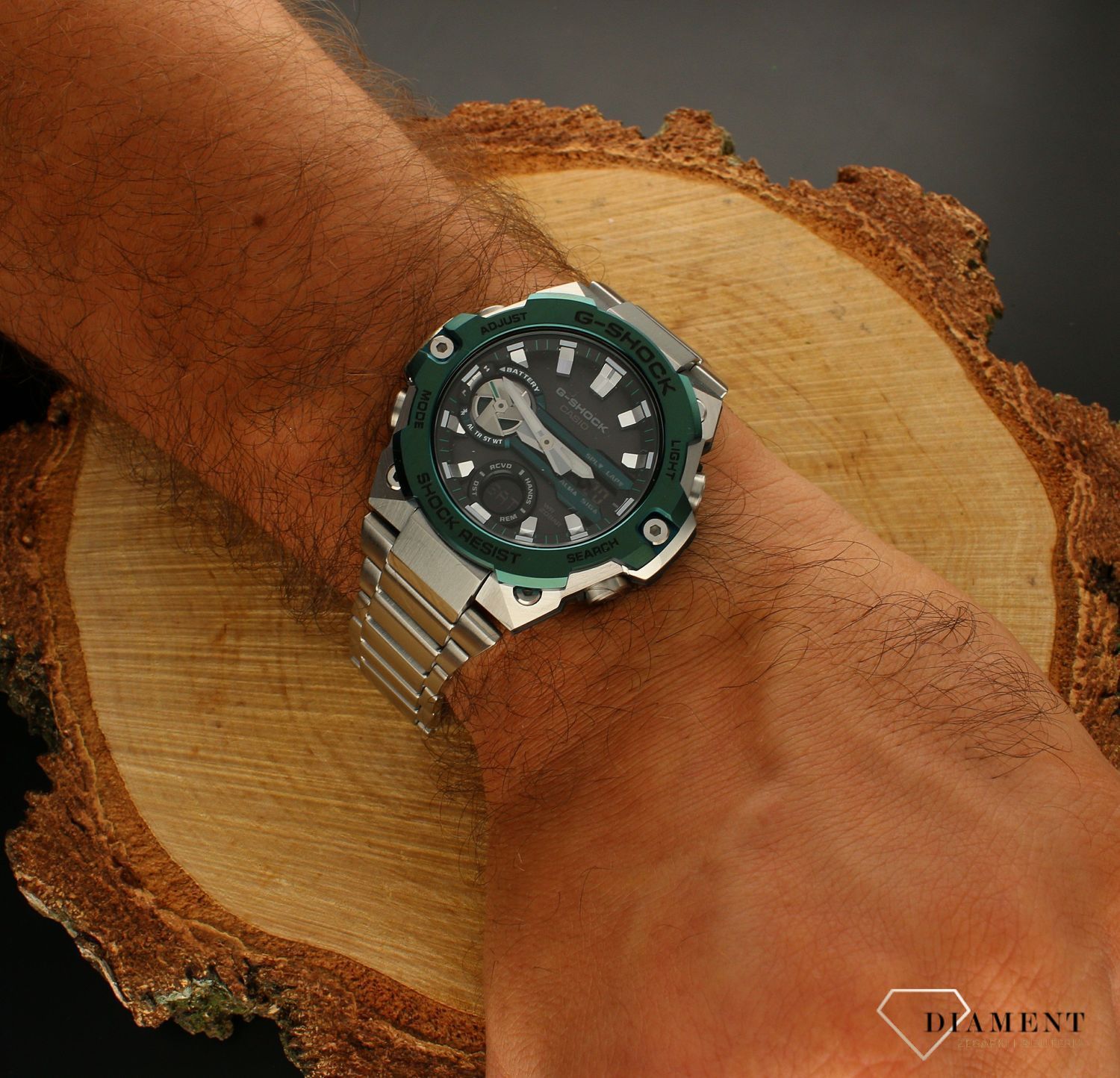 Zegarek G-SHOCK Casio G-STEEL TOUGH SOLAR - męski GST-B400CD-1A3ER ⌚ marki Casio G-shock z wbudowanymi funkcjami. Jest to idealny pomysł na prezent.➤ Bluetooth ➤Zapraszamy do najlepszego sklepu z zegarkami www (1).webp