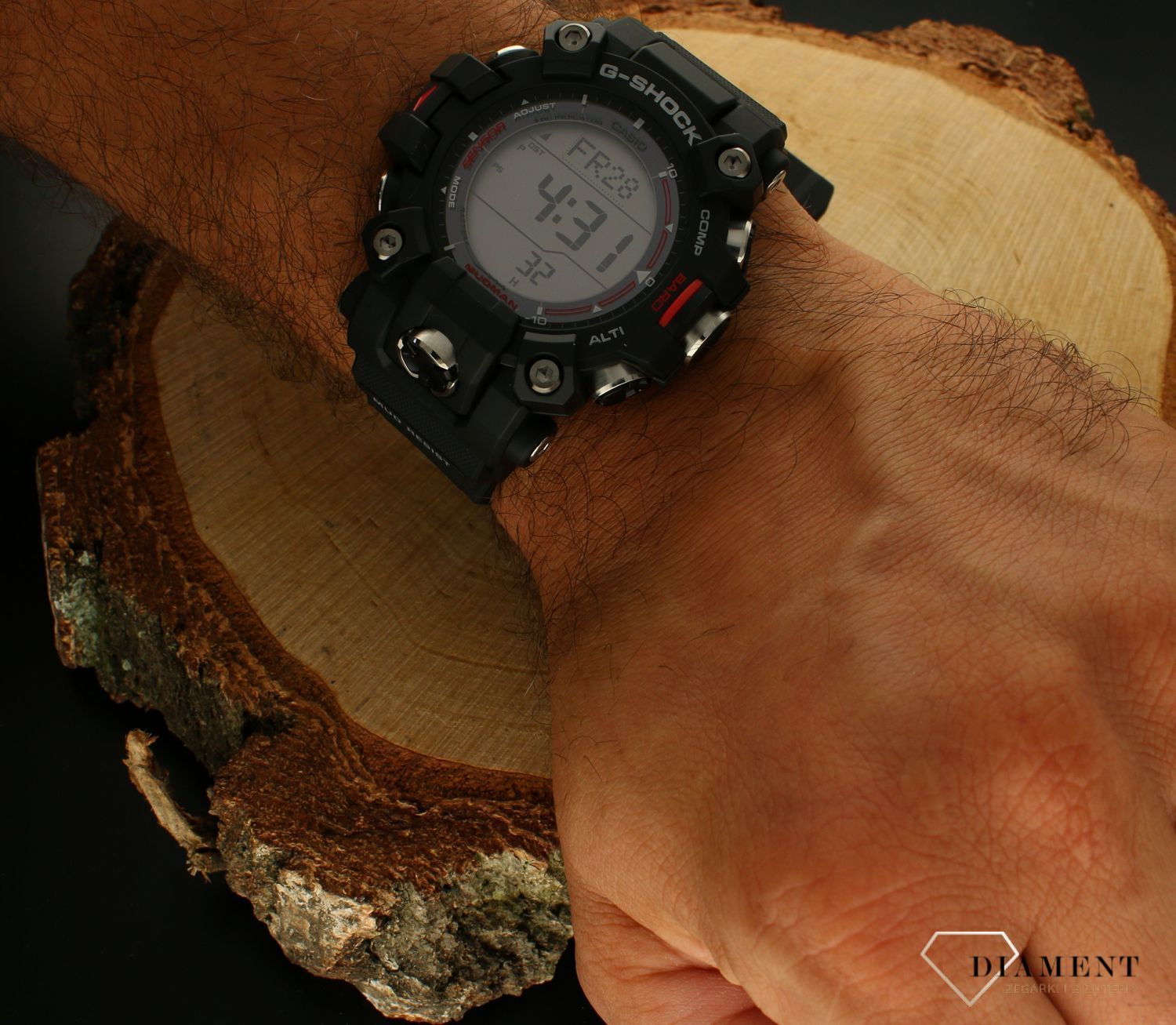 Zegarek męski Casio G-Shock Professional Mudman Solar Wave-Ceptor GW-9500-1ER. Męski zegarek sportowy. Męski zegarek G-shock Casio do nurkowania. Zegarek męski solarny na prezent (2).jpg