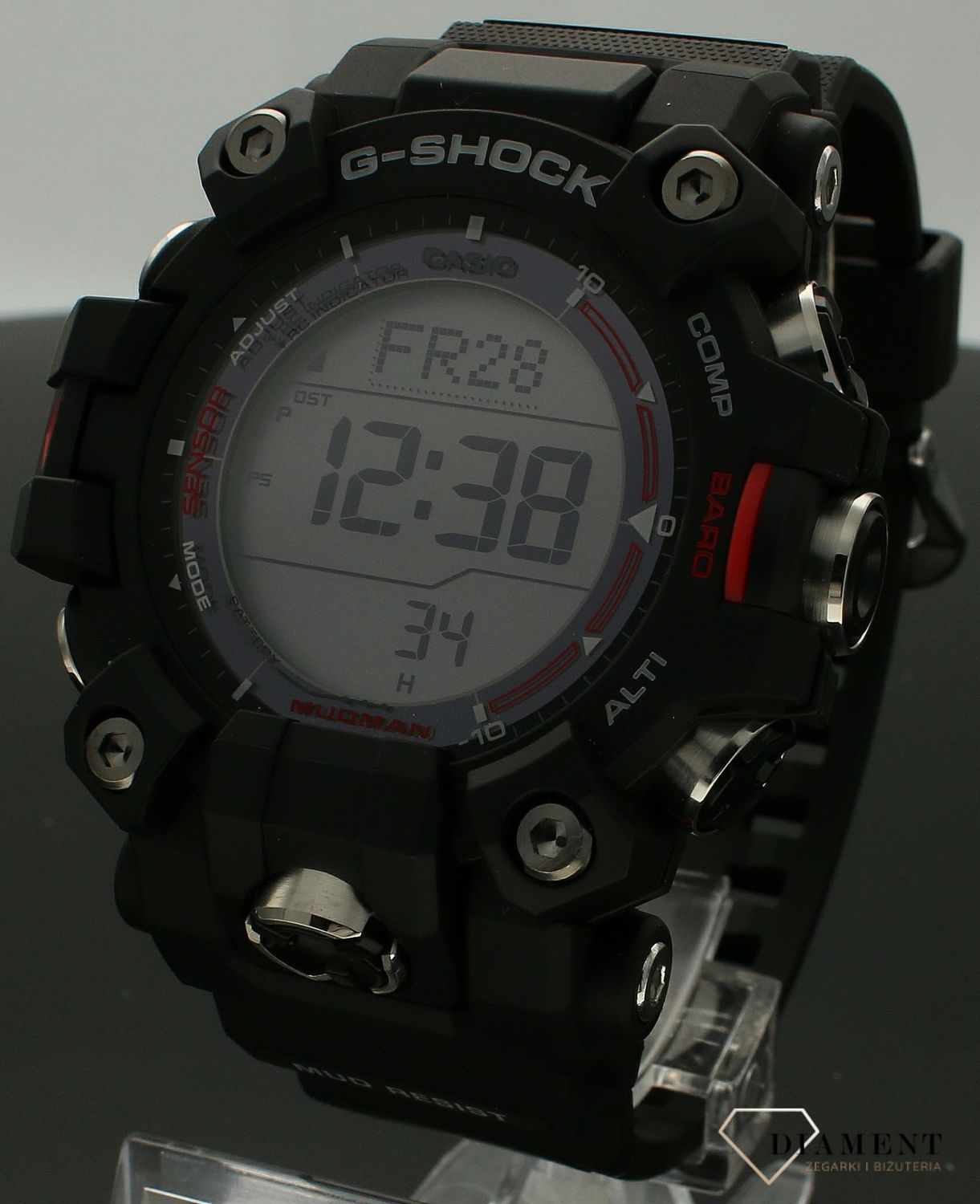 Zegarek męski Casio G-Shock Professional Mudman Solar Wave-Ceptor GW-9500-1ER. Męski zegarek sportowy. Męski zegarek G-shock Casio do nurkowania. Zegarek męski solarny na prezent (2).jpg