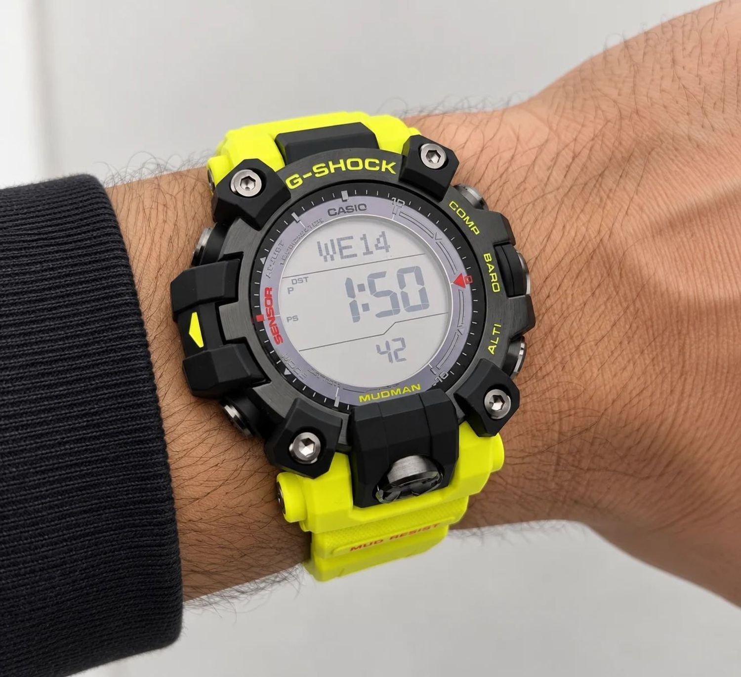 Zegarek męski Casio G-SHOCK MUDMAN GW-9500MRY-1A9ER solarny, czarno-żółty.jpg