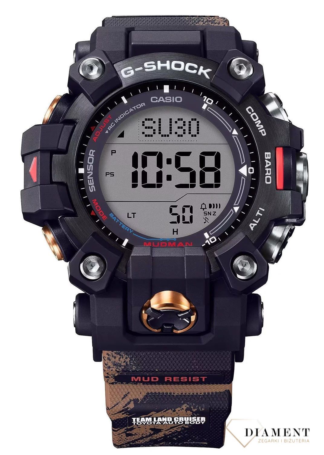 Zegarek męski Casio G-Shock x Team Land Cruiser Toyota Auto Body GW-9500TLC-1ER.  Zegarek dla fana wyścigów na prezent. Zegarek sportowy dla mężczyzny na prezent. Męski zegarek sportowy.66.jpg