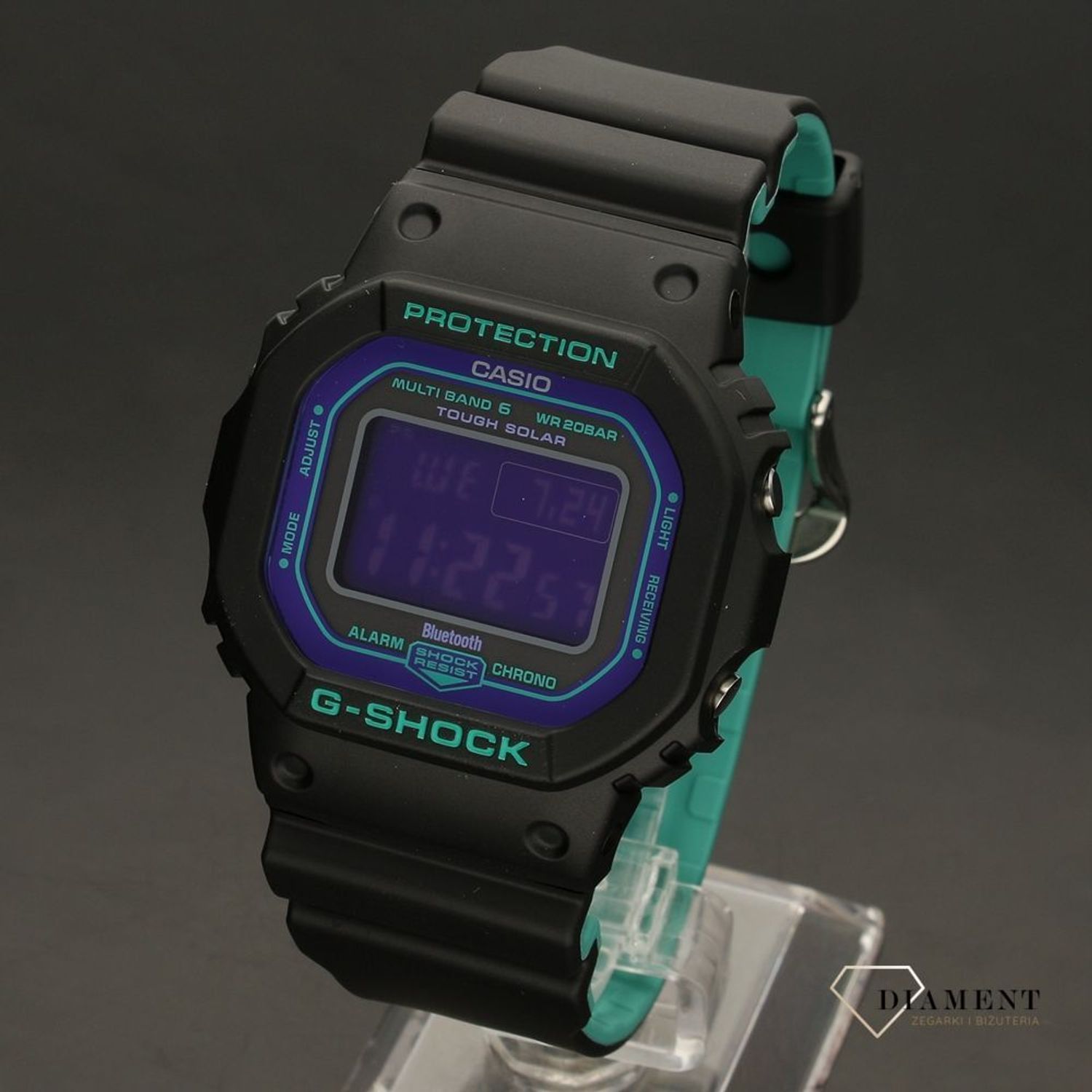 Zegarek męski wstrząsoodporny CASIO G-Shock Original Bluetooth Tough Solar GW-B5600BL-1ER.jpg