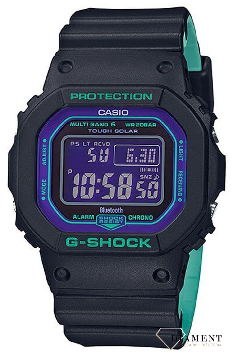 Zegarek męski wstrząsoodporny CASIO G-Shock Original Bluetooth Tough Solar GW-B5600BL-1ER.jpg
