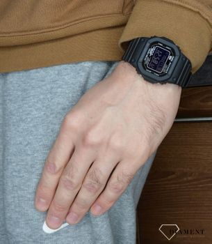 Zegarek męski CASIO G-Shock GW-M5610-1BER⌚ Casio G-Shock Classic GW-M5610-1BER - klasyczna czarna kostka z synchronizacją czasu (4).JPG