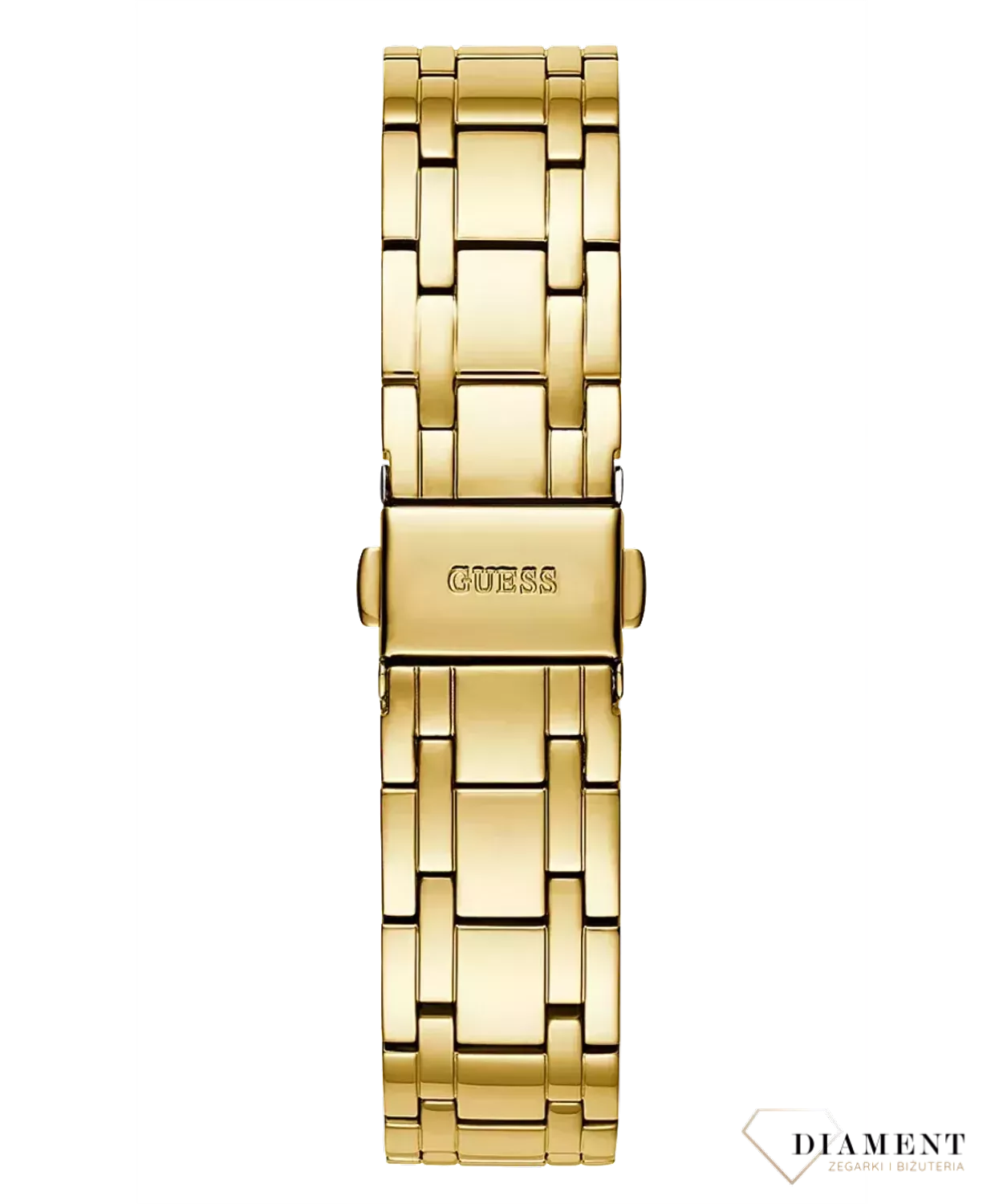 Zegarek damski Guess Cosmo GW0033L8 'Modna zieleń'. Zegarek modny Guess. Zegarki od marki guess. Darmowa dostawa. Złoty błyszczący zegarek. Produkty marki guess..webp