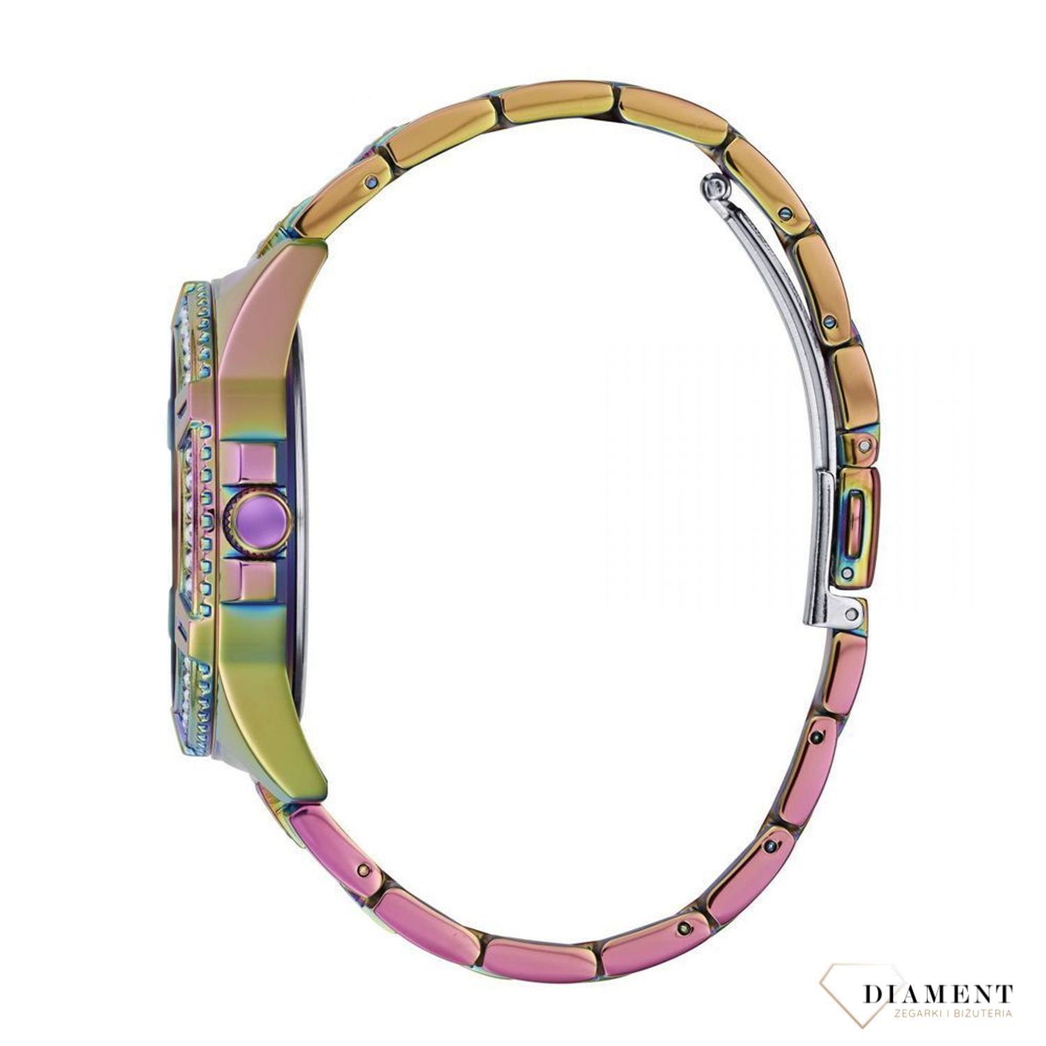 Zegarek damski Guess Jennifer Lopez GW0044L1 Guess z prawdziwym diamentem na godzinie 12. Złoty zegarek wykonany ze stali pozłacanej. ⌚ Zegarki Guess ✓ Zapraszamy do sklepu.jpg