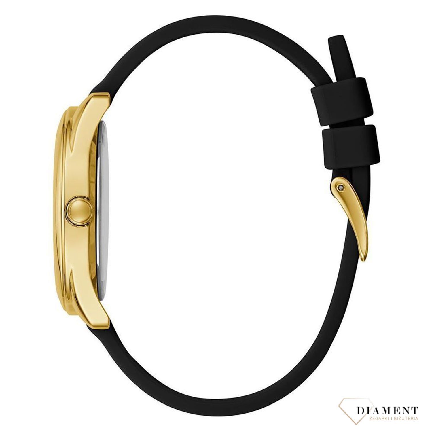 Zegarek damski GUESS Peony G GW0107L2 ⇒ Kupuj w autoryzowanym sklepie. Damski zegarek Guess Peony G GW0107L2 to nowoczesny model z paskiem w czarnym kolorze i złotą tarczą, w eleganckim stylu z delikatnymi wzor.jpg