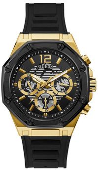 Zegarek męski GUESS Momentum GW0263G1 w czarno złotej kolorystyce to propozycja dla wszystkich tych, którzy nie chcą pozostać niezauważeni. Złoty zegarek wykonany ze stali pozłacanej. ⌚ Zegarki Guess.jpg