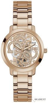 Zegarek Guess Night Life - damski GW0300L3 Guess z prawdziwym diamentem na godzinie 12. Złoty zegarek wykonany ze stali pozłacanej. ⌚ Zegarki Guess ✓ Zapraszamy do sklepu www.zegarki-diament.pl.jpg