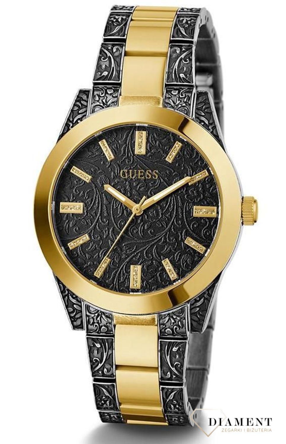 Zegarek GUESS Gilded 'Czarny orkknament' GW0303L1 (3).jpg