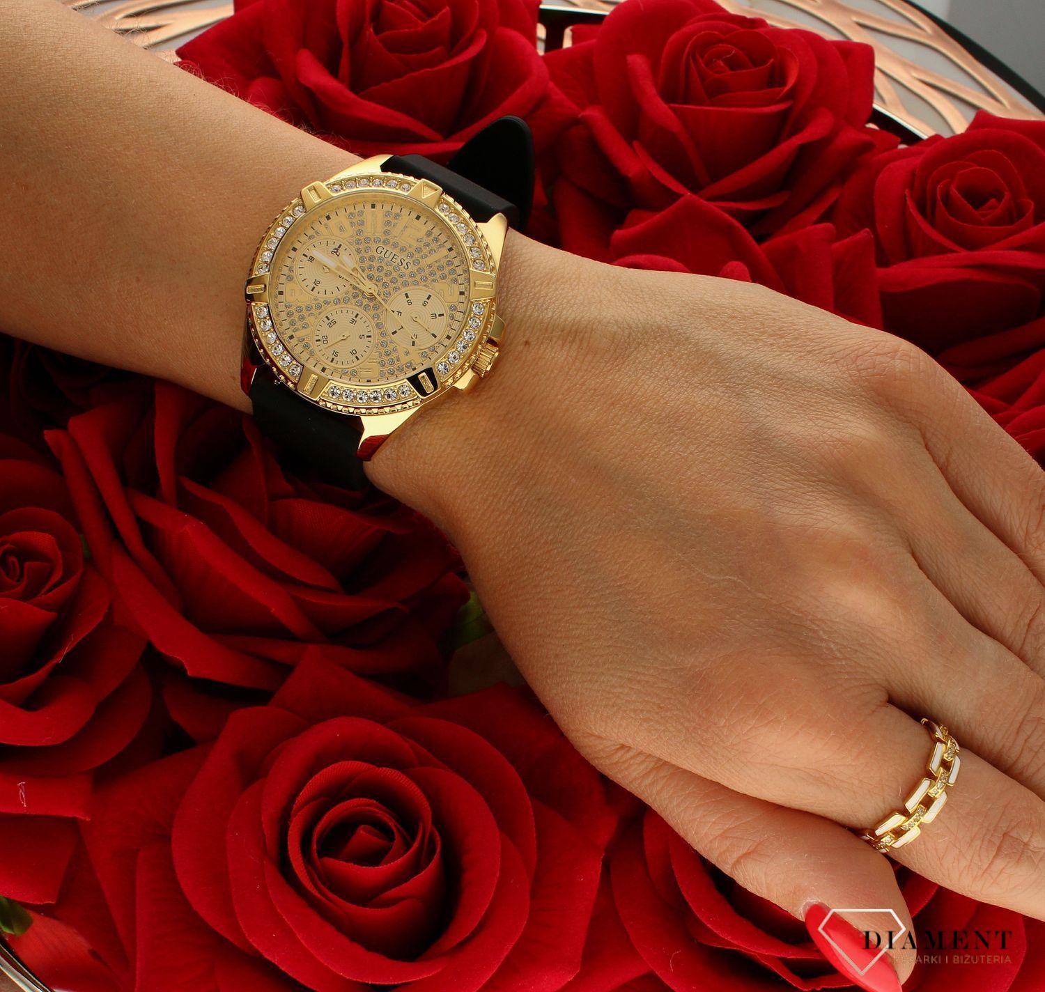 Zegarek damski GUESS na pasku Lady Frontier GW0349L1- dodatkowy pasek gratis!!!.webp