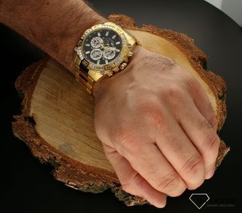Zegarek męski na złotej bransolecie Guess Trophy GW0390G2.jpg