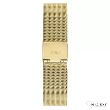 Zegarek damski złoty na bransolecie Guess Ladies GW0458L2. ⌚ Zegarki Guess  z czarną tarczą.  (1).webp
