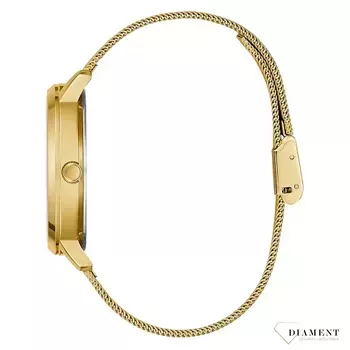 Zegarek damski złoty na bransolecie Guess Ladies GW0458L2. ⌚ Zegarki Guess  z czarną tarczą.  (3).webp
